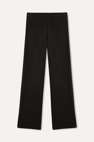 Mudo Kadın Kadın Kahverengi Wide Leg Örme Pantolon 1264856