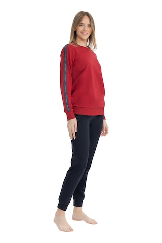 U.s. Polo Assn. 17075 Kadın Bordo Ev Giyim Pijama Takım 001