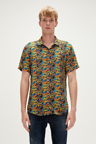 Bad Bear Biface Erkek Kahverengi Klasik Yaka Gömlek 230130003-CID Kahverengi