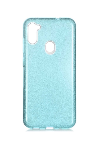 Samsung Uyumlu Galaxy A11 Kılıf Zore Shining Silikon-Kırmızı