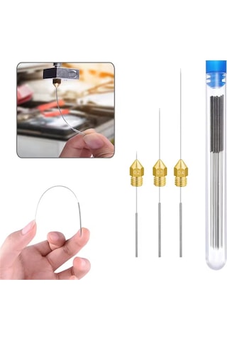 Nozul Temizleme İğne Kiti 0.3mm / 0.35mm / 0.4mm / 0.5mm / 0.6mm