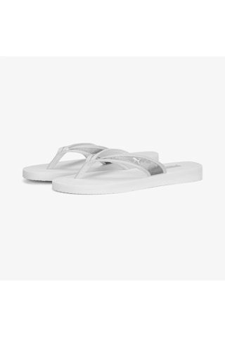 Puma 389107-02 Sandy Flip Space Metallics Kadın Beyaz Spor Terlik Beyaz
