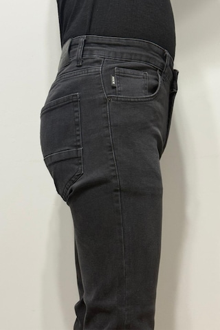 Hacker Denim Hacker Dmctekstil Erkek Füme Y 1041 Yüksek Bel Rahat Kesim Boru Paça Jean Pantolon