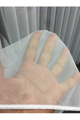 Perdefony İnce Düz Tül Perde