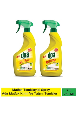Doa Mutfak Temizleyici Limon 750 Ml Vegan X 2 Adet 2'li Set