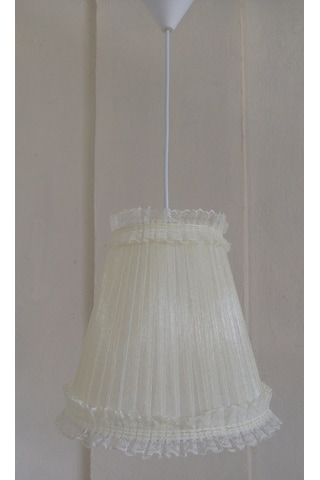 N-53 Krem Organze Yatak Odası Çocuk Ve Bebek Odası Avize Pembe Krem