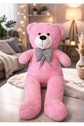 100 Cm Peluş Ayıcık Peluş Ayı Hediyelik Peluş Oyuncak Sevgiliye Pembe