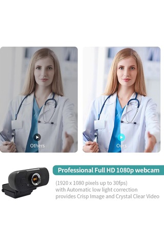 Sones Hd-f18 1080p Çok İşlevli Hd Kameralı Web Kamerası Mikrofonlu