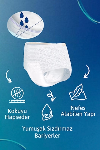 Tena Proskin Gece Emici Külot L 7.5 Damla, 30 Lu 2 Paket 60 Adet