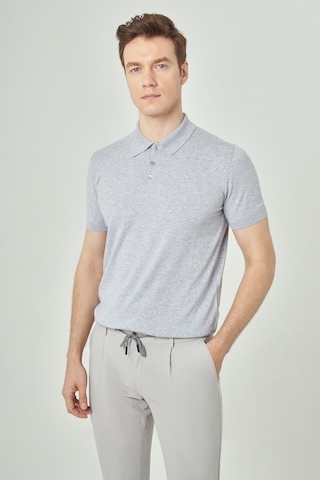 Bisse Erkek Kısa Kol Polo Yaka Düğmeli Basic Yazlık Triko T-Shirt Gri Tr23Y23106 D55 Gri