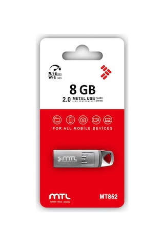 8 Gb Metal Dayanıklı Gövde Usb 2.0 Usb Flash Bellek Taşınabilir