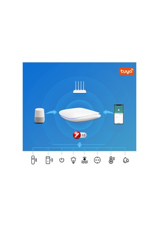 Tuya Zigbee Bt Ağ Geçidi Zigbee Cihazları İçin Hub Beyaz