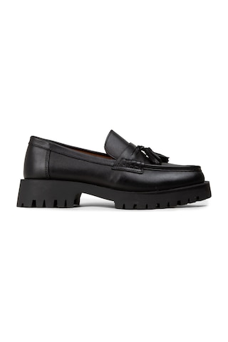 Deery Kadın Hakiki Deri Siyah Püsküllü Loafer - 02035zsyhc02