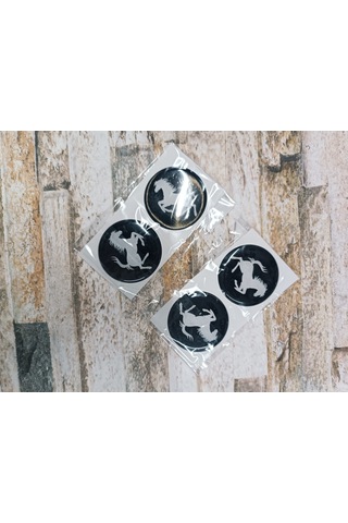 Sticker Siyah Ferrarı 4x