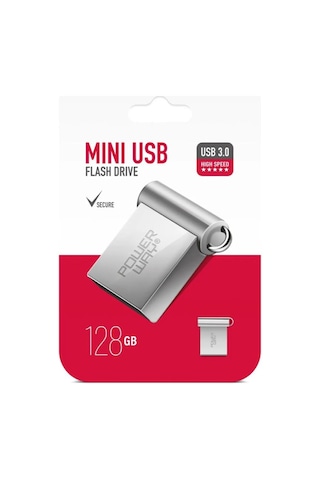 Powerway Mini 128gb Metal Mini Usb 3.0 Flash Bellek Yüksek Hızlı
