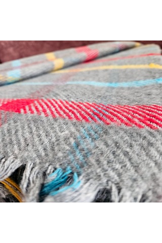 Çift Kişilik Pamuklu Battaniye 180x200 Cm 5035 Çok Renkli