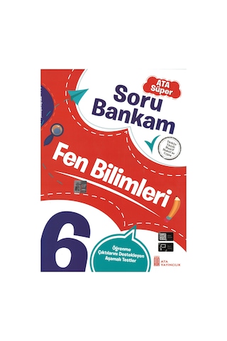 6. Sınıf Ata Süper Türkçe - Matematik - Fen Bilimleri Soru Bankam Seti