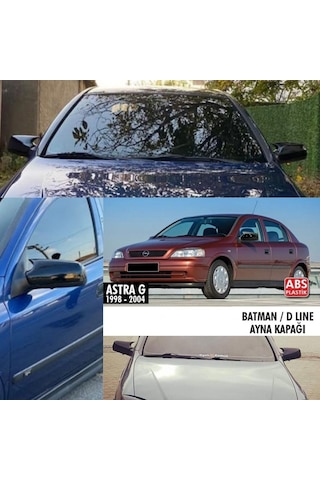 Opel Astra G 1998 1999 2000 2001 2002 2003 2004 Uyumlu Araca Özel Yarasa Batman Piano Black Ayna Kapağı Takımı