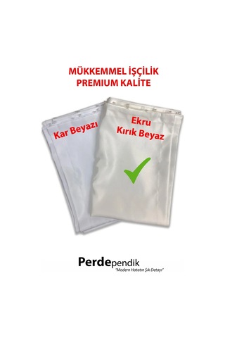 Güneşlik Perde Ekru, Kırık Beyaz, Krem Güneşlik Perde Saten Lüks Kalın 1. Kalite Hazır Perde Krem