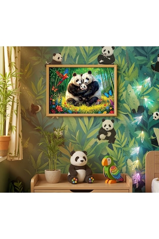 Ks Games Panda Ailesi 100 Parça Kız Ve Erkek Çocuk Puzzle - 31509