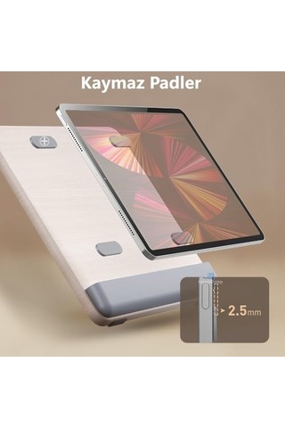 Newpole Taşınabilir Dizüstü Bilgisayar Standı Bilek Koruma Pedli Aayarlanabilir Yükseklik Kaymaz Padli Dizüstü Bilgisayar Standı/tablet/kitap Ve Çizim Tabletleri İle Uyumludur 1
