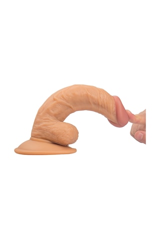 Truva Shop Realistik 20 CM Güçlü Vantuzlu Ten Dokusunda Süper Yapay Penis