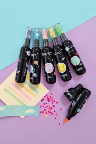 Galaxy 6'lı Fosforlu Kalem - Çok Renkli