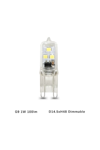 Konesam G9 Led Ampul 1w 2835 Smd 6led 360 Aydınlatma 220v Halojen Yerine Sıcak Beyaz Enerji Tasarruflu Işık Kaynağı Sıcak Beyaz