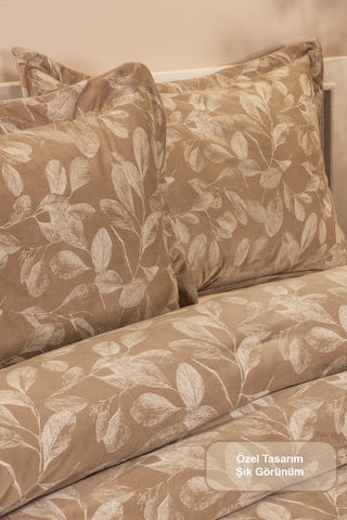 Elart Stella Comfort Uyku Seti Yatak Örtüsü Çift Kişilik 3 Parça 220x240 Cm Bej Bej