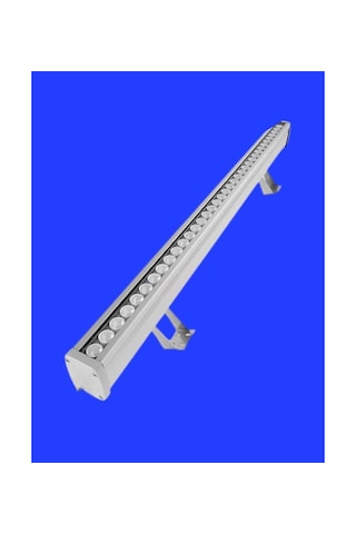 100 Cm Wallwasher Led Bina Dış Duvar Aydınlatma Mavi Işık Gri