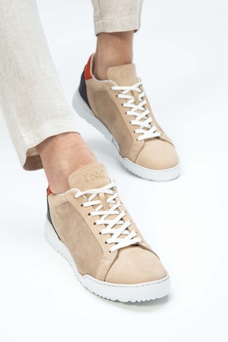 Tamer Tanca Erkek Hakiki Deri Bej Sneakers & Spor Ayakkabı 698 1052-1 Erk Ayk Y23 Bej Nbk Bej