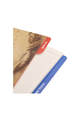 2K Organizer Ajanda Yedeği 4 Delikli A5 Tarihsiz Kareli Blok ivory Kağıt 15x21 CM YDK3 Çok Renkli