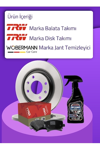 Honda Civic Fd6 Fb7 Trw Ön Arka Fren Disk Balata Takımı 2006-2016