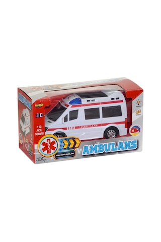 Kutulu Pilli Işıklı Sesli Ambulans Std