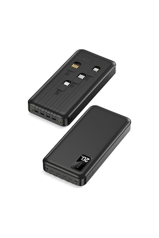 Powerway TX209 20.000 mAh Kablolu Dijital Göstergeli Powerbank
