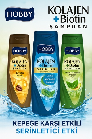 Hooby Zayıf Ve Güçsüz İçin Şampuan Kolajen&keratin&kafein 480 Ml