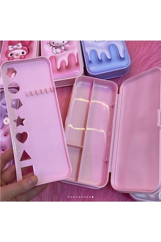My Melody Figürlü Çok Bölmeli Plastik Kalemlik Kalem Kutusu
