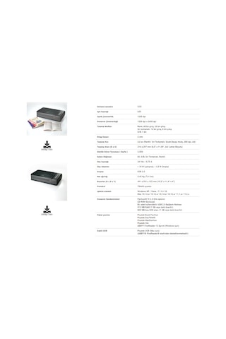 Plustek OpticBook 4800 Tarayıcı