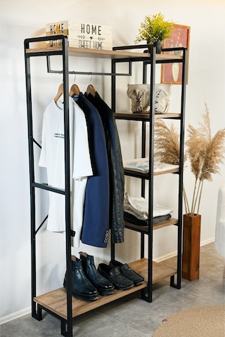 Gardrop Metal Raf Çok Amaçlı Dolap Askılık 6068