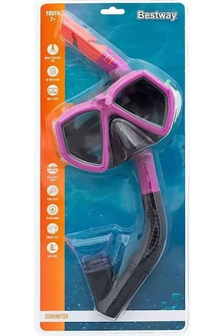 Bestway Dominator Şnorkel Maske Aqua Mavi