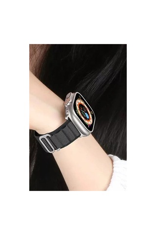 Watch Ultra 49mm Mountain Kordon - Siyah-turuncu - 100