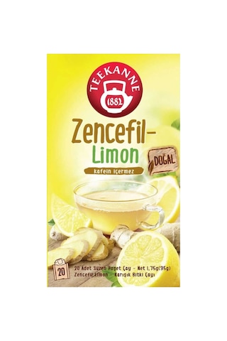 Zencefil Limon Bitki Çayı 4'lü Ekonomik Paket 4x20 - 80 Süzen Poşet - Kafeinsiz