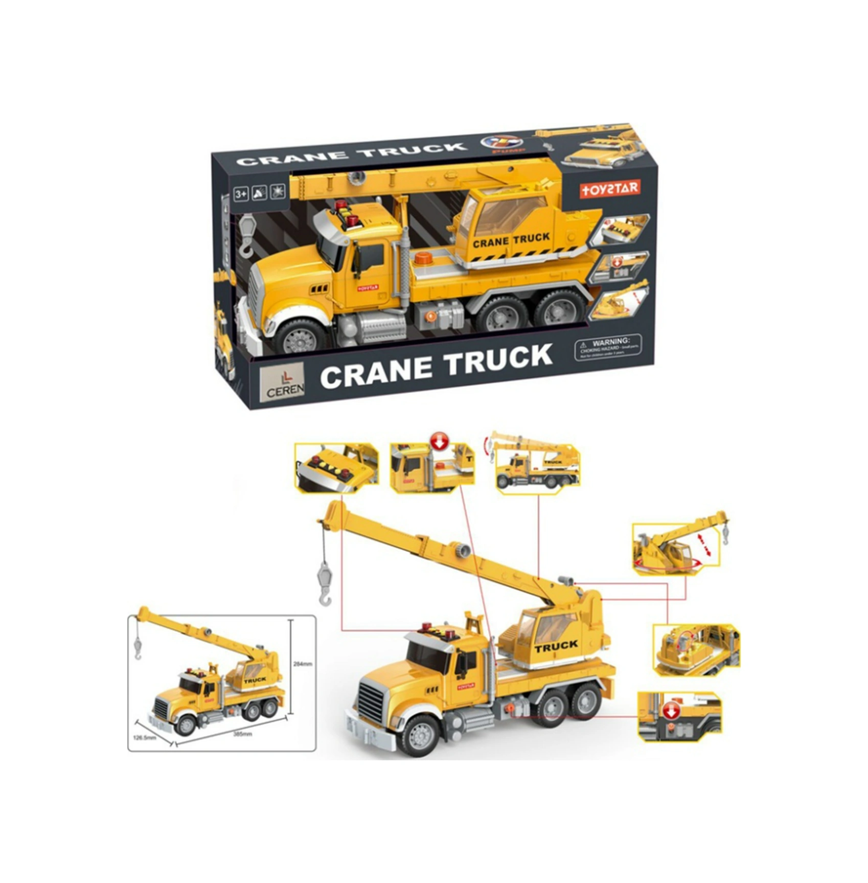 S 666-51p Işıklı Ve Sesli Vinç Kamyonu Oyuncak Diğer