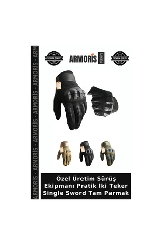 Armoris Özel Üretim Sürüş Ekipmanı Pratik İki Teker Single Sword Tam Parmak Çok Renkli