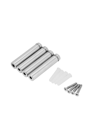 Springsun Paslanmaz Çelik Cam Sabitleyici Çivi, 4 Adet 12x80mm , Kolay Kurulum, Cam Dekorasyonu Ve Duvar Montajı İçin, Dayanıklı Ve Paslanmaz Diğer