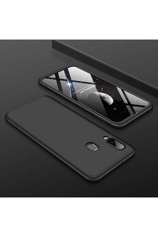 Samsung Uyumlu Galaxy A20 Kılıf Zore Ays Kapak Siyah