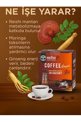 3in1 Kahve Reishi %3, Moringa %2, Ginseng %3 Enerji & Tokluk Diğer