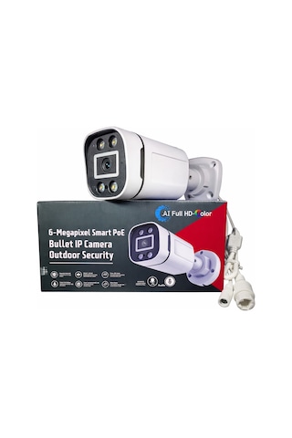 Apronx Ax-bn260s 6mp 2.8mm Full Color Mikrofonlu Bullet Ip Kamera