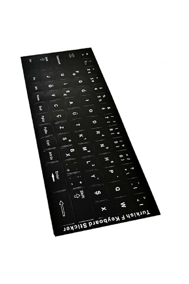 F Klavye Stiker Pvc Türkçe Klavye Yapışkan Harf Dizilimi Turkish F Keyboard Sticker F Klavye Sticker