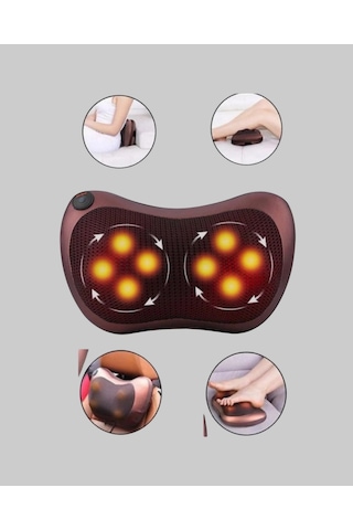 Ergonomik Derin Yoğurmalı Boyun Bel Sırt Masaj Cihazı Priz Nrzsnt - 42 Çakmak Girişli